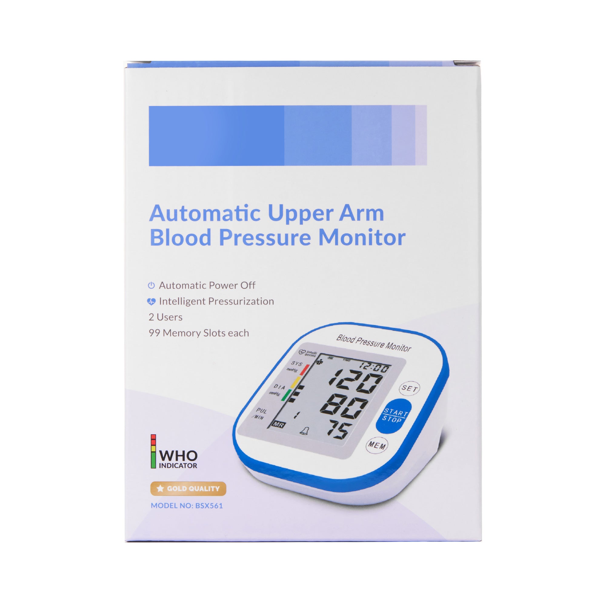 Auto Blood Pressure Monitor with IntelliSense and AC Adapter by